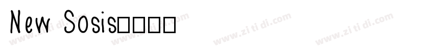 New Sosis字体转换